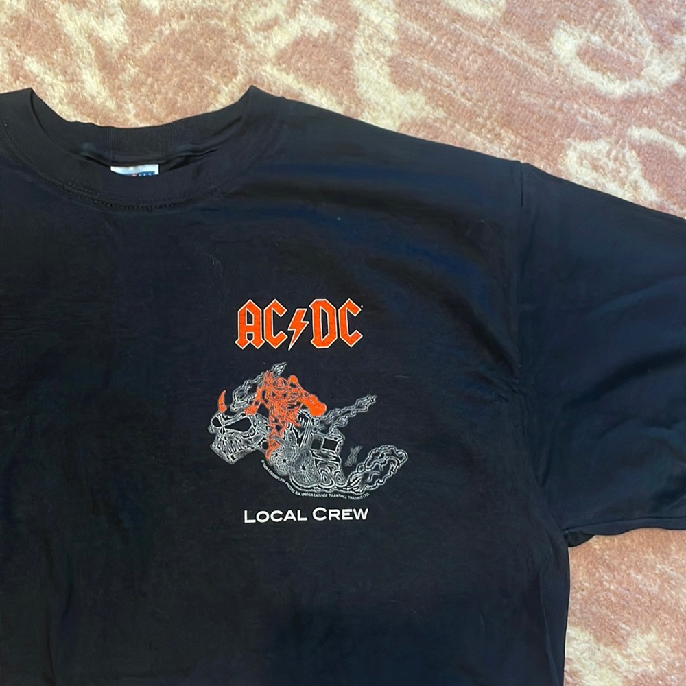 Vintage ACDC tour crew shirt